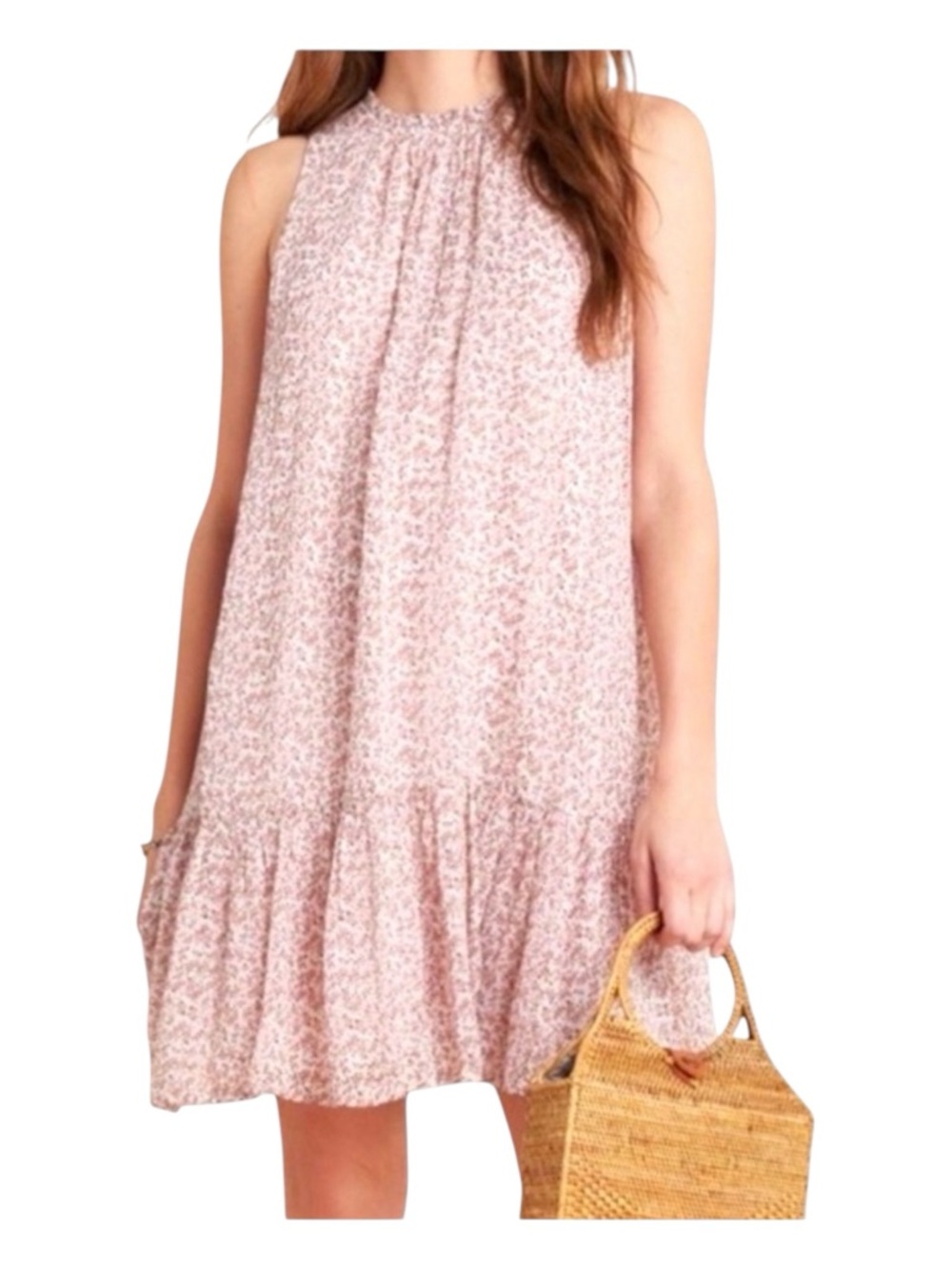 ANTHROPOLOGIE Natalie Flounced Tunic/Mini Dress, Size XL.